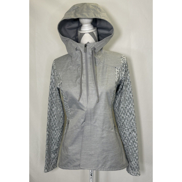 The North Face Dyvinity Running Jacket Gray Hooded Size Small EUC Bnfts Charity - Picture 1 of 11